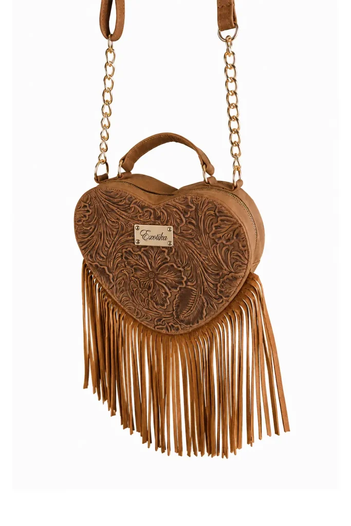 Exotika Premium Handmade Leather Heartshape Bag