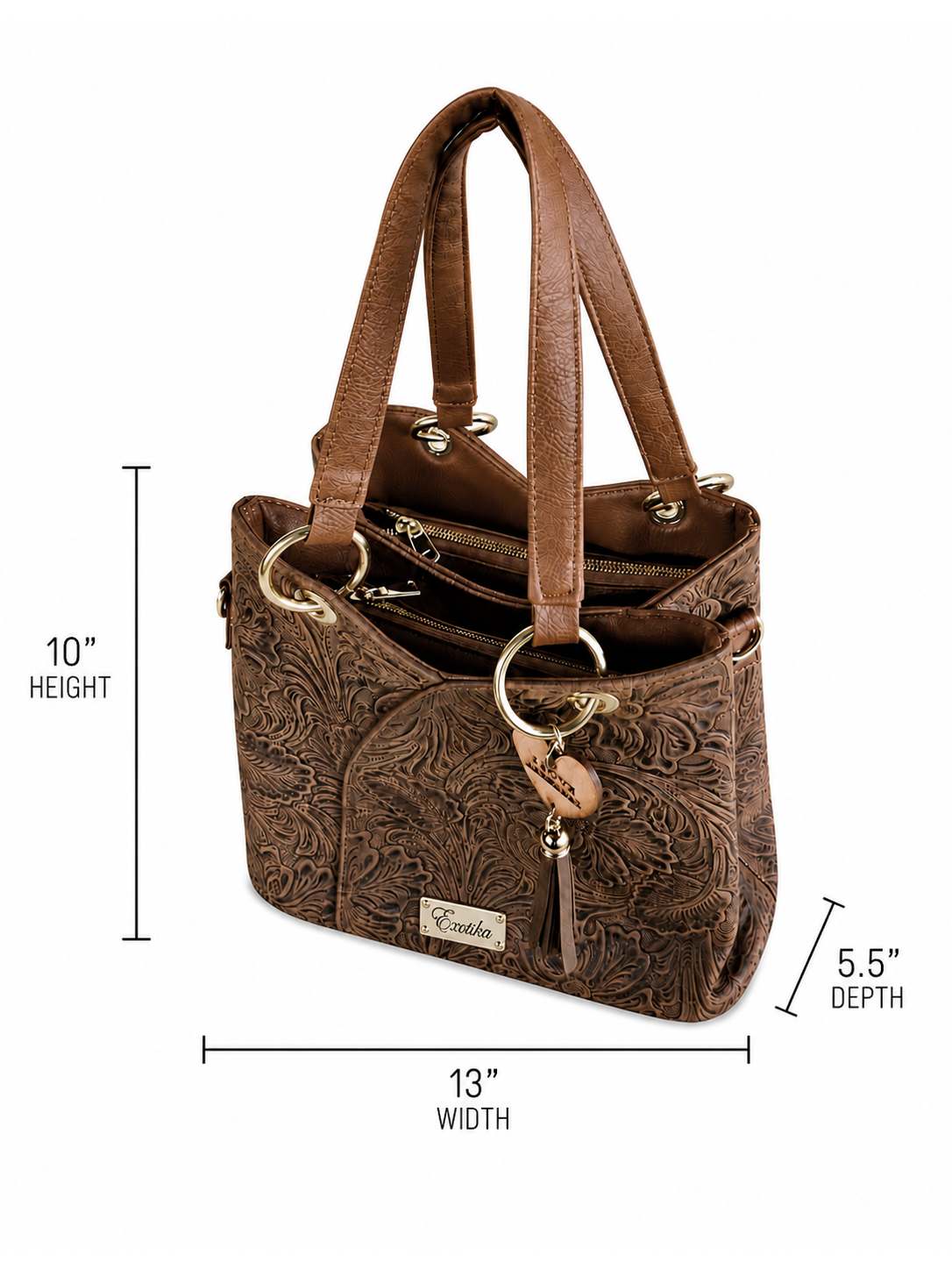 The Exotika Artisan Leather Tote Bag - Image 3